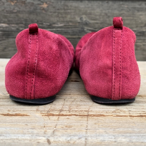 Nine West Carmeno Red Suede, Slip On, Ballet Flats. Women's Size 7M - Picture 8 of 15